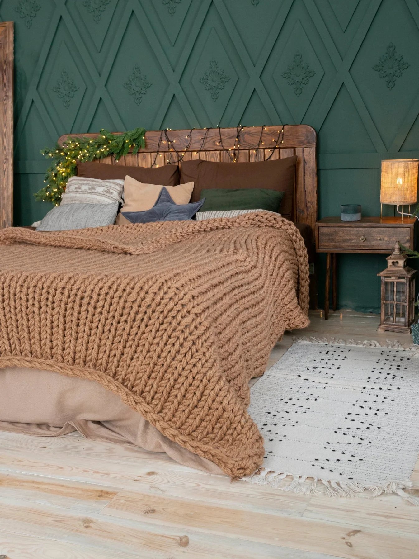 Brown Handmade Chunky Knit
