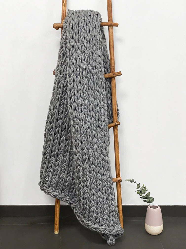 Grey Handmade Chunky Knit